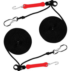 The Perfect Bungee - Stretch Tie Downs Type: Rope Lock Tie Down End Type: S Hook; Galvanized Gated Hook - Benchmark Tooling