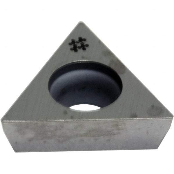 Sumitomo - TPGA221 Grade AC5015S Carbide Turning Insert - TiAlSiN Finish, 60° Triangle, 1/4" Inscr Circle, 1/8" Thick, 0.0156" Corner Radius - Benchmark Tooling