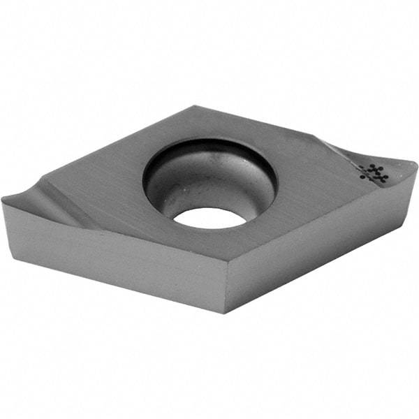 Sumitomo - DCGT21.51 RFY Grade AC5015S Carbide Turning Insert - TiAlSiN Finish, 55° Diamond, 1/4" Inscr Circle, 3/32" Thick, 0.0156" Corner Radius - Benchmark Tooling