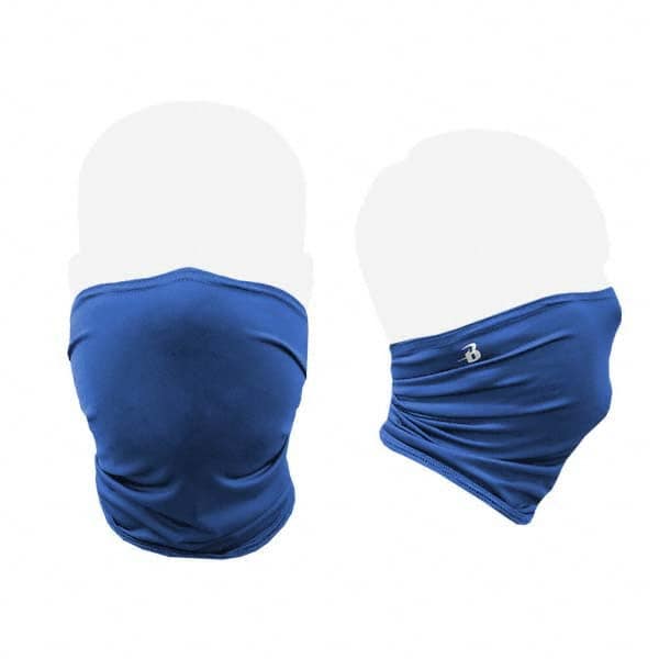 Badger Sport - Pack of (100), Size L/XL Royal Blue Gaiter Design Washable Face Mask - Benchmark Tooling