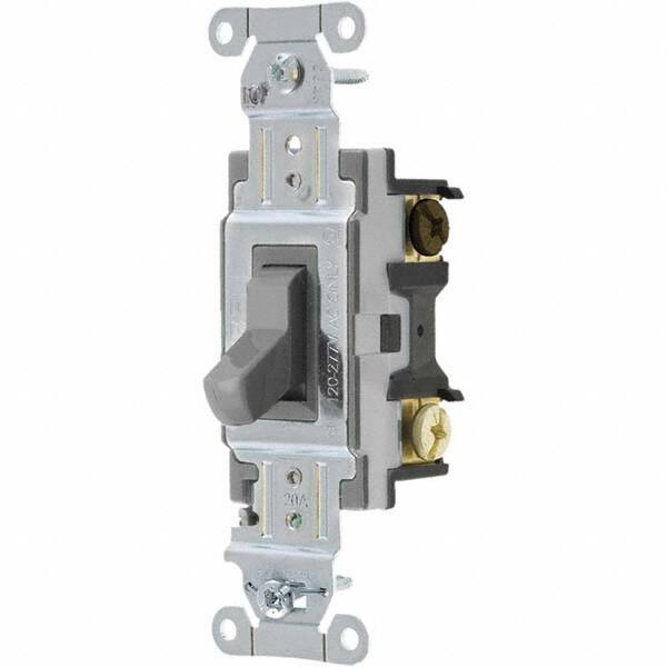 Bryant Electric - Wall & Dimmer Light Switches Switch Type: Three Way Switch Operation: Toggle - Benchmark Tooling