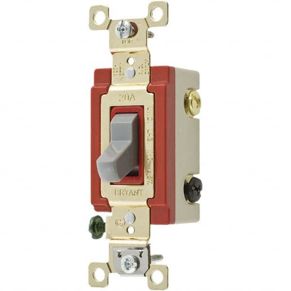 Bryant Electric - Wall & Dimmer Light Switches Switch Type: Three Way Switch Operation: Toggle - Benchmark Tooling