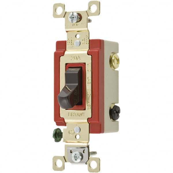 Bryant Electric - Wall & Dimmer Light Switches Switch Type: Four Way Switch Operation: Toggle - Benchmark Tooling