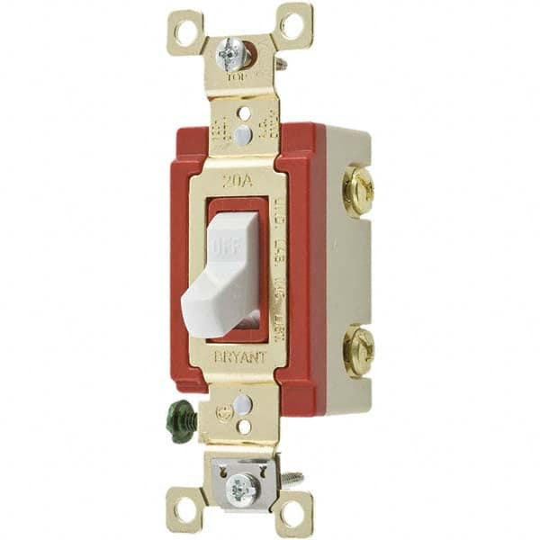 Bryant Electric - Wall & Dimmer Light Switches Switch Type: NonDimmer Switch Operation: Toggle - Benchmark Tooling