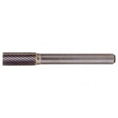 SA-42 Standard Cut Solid Carbide Bur-Cylindrical without End Cut - Benchmark Tooling