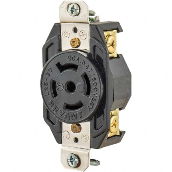 Bryant Electric - Twist Lock Receptacles Receptacle/Part Type: Receptacle Gender: Female - Benchmark Tooling