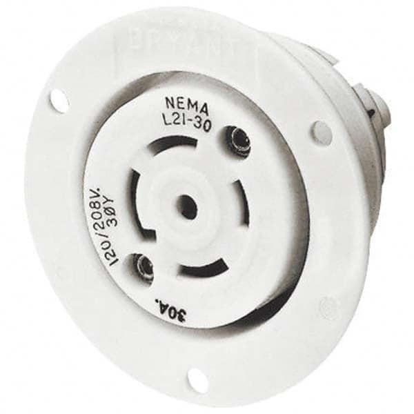 Bryant Electric - Twist Lock Receptacles Receptacle/Part Type: Receptacle Gender: Female - Benchmark Tooling