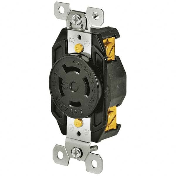 Bryant Electric - Twist Lock Receptacles Receptacle/Part Type: Receptacle Gender: Female - Benchmark Tooling