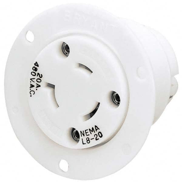 Bryant Electric - Twist Lock Receptacles Receptacle/Part Type: Receptacle Gender: Female - Benchmark Tooling