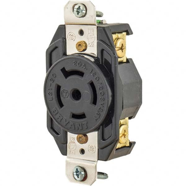 Bryant Electric - Twist Lock Receptacles Receptacle/Part Type: Receptacle Gender: Female - Benchmark Tooling