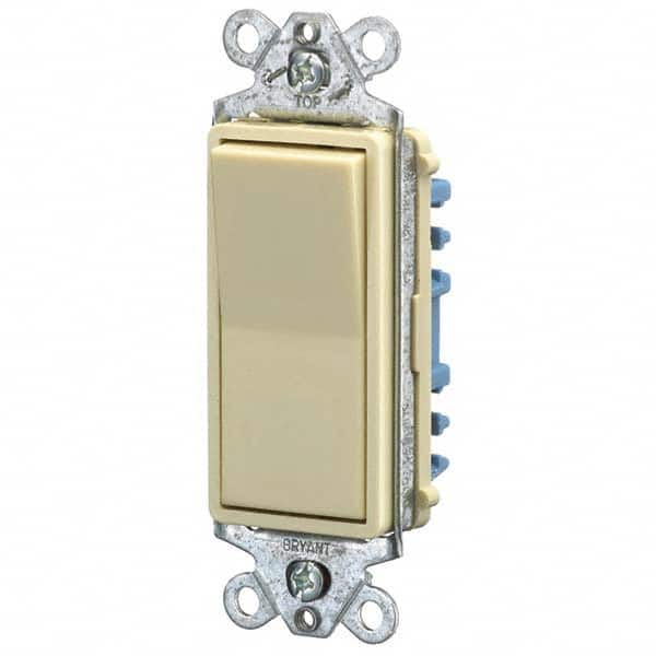 Bryant Electric - Wall & Dimmer Light Switches Switch Type: Three Way Switch Operation: Rocker - Benchmark Tooling