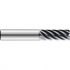 SGS - 3/8", 1-1/8" LOC, 3/8" Shank Diam, 3-1/4" OAL, 7 Flute Solid Carbide Square End Mill - Benchmark Tooling