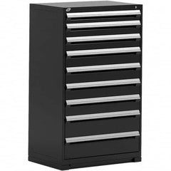 Rousseau Metal - 9 Drawer Black Steel Modular Storage Cabinet - Benchmark Tooling