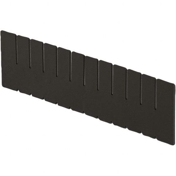 LEWISBins+ - 15" High, Black Bin Divider - Use with DC3060, Short Side Measures 5.4" Tall - Benchmark Tooling