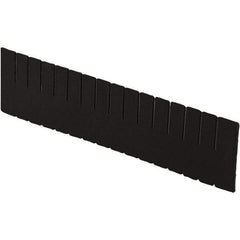 LEWISBins+ - 20-1/4" High, Black Bin Divider - Use with DC2260, Long Side Measures 5.4" Tall - Benchmark Tooling