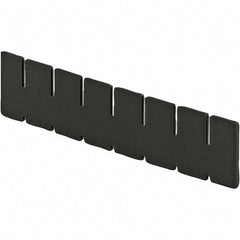 LEWISBins+ - 2-7/8" High, Black Bin Divider - Use with DC2035, Short Side Measures 2.9" Tall - Benchmark Tooling