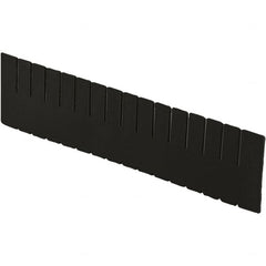 LEWISBins+ - 20-1/4" High, Black Bin Divider - Use with DC3080, Long Side Measures 7.4" Tall - Benchmark Tooling