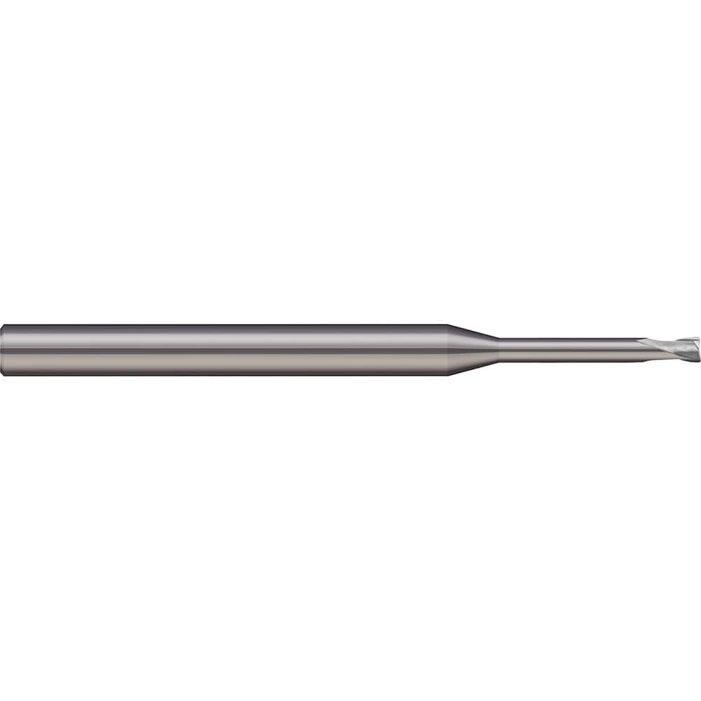 Corner Radius End Mill: 0.1181″ Dia, 0.1181″ LOC, 2 Flutes, Solid Carbide 30 ° Helix, Bright/Uncoated, Corner Radius End