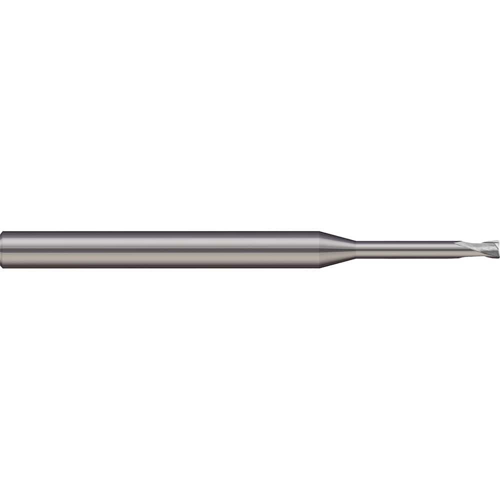 Micro 100 - Corner Radius & Corner Chamfer End Mills; Mill Diameter (mm): 4.00 ; Mill Diameter (Decimal Inch): 0.1575 ; End Type: Corner Radius ; Corner Radius (mm): 0.25 ; Number of Flutes: 2 ; Material: Solid Carbide - Exact Industrial Supply