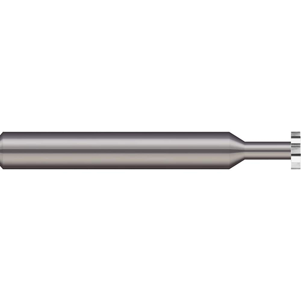 Micro 100 - 1/4" Cut Diam, 3/32" Cut Width, 1/4" Shank, Straight-Tooth Woodruff Keyseat Cutter - Exact Industrial Supply