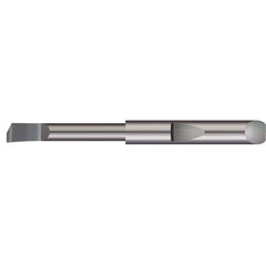 Micro 100 - Boring Bars; Minimum Bore Diameter (Decimal Inch): 0.0375 ; Maximum Bore Depth (Decimal Inch): 0.1870 ; Maximum Bore Depth (Inch): 3/16 ; Material: Solid Carbide ; Boring Bar Type: Boring ; Shank Diameter (Decimal Inch): 0.1875 - Exact Industrial Supply