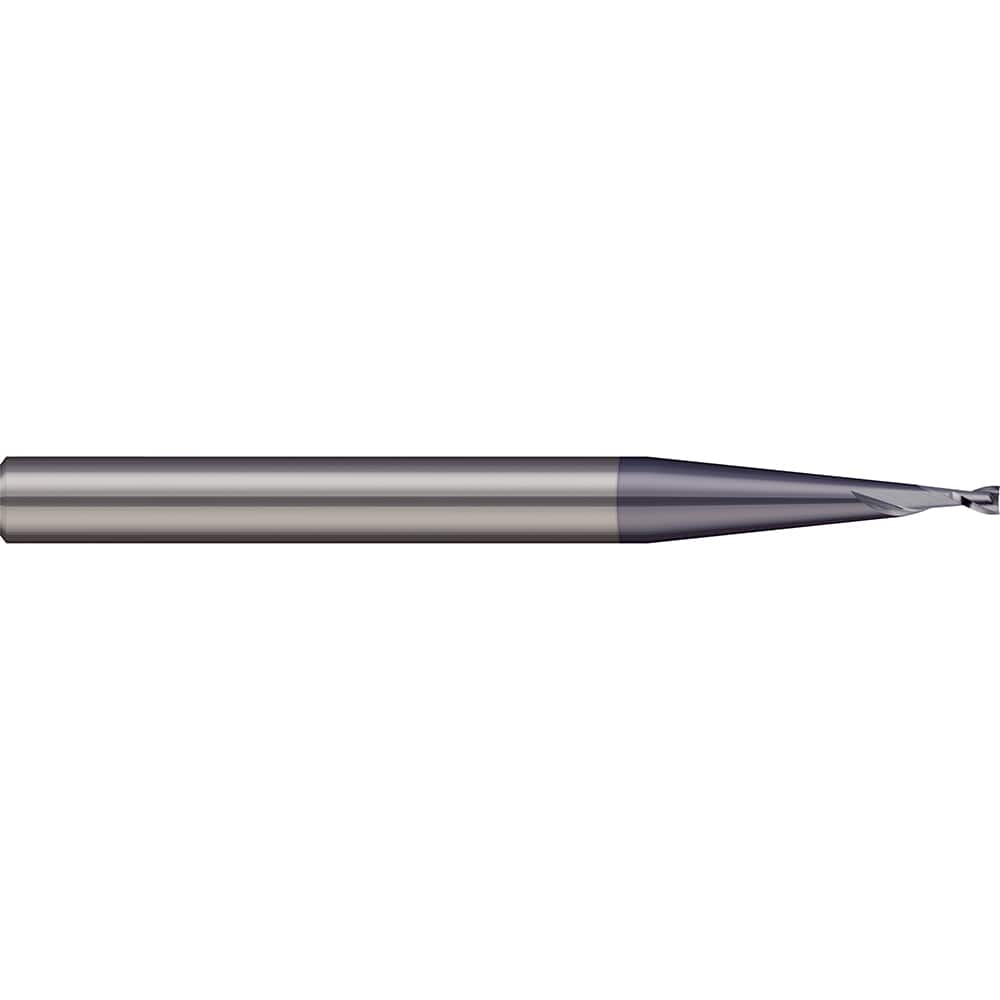 Micro 100 - Square End Mills; Mill Diameter (Decimal Inch): 0.0260 ; Length of Cut (mm): 1.0000 ; Length of Cut (Decimal Inch): 0.0390 ; Material: Solid Carbide ; Finish/Coating: AlTiN ; Shank Diameter (Inch): 1/8 - Exact Industrial Supply