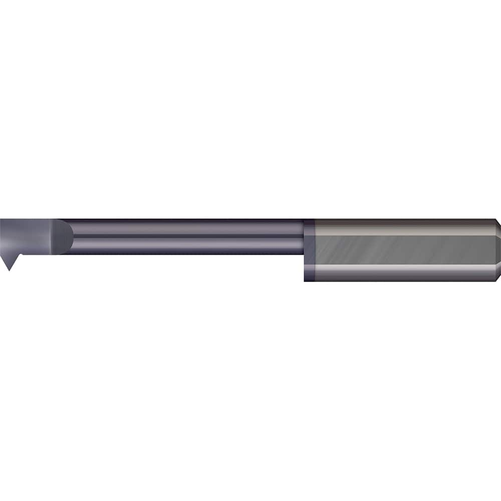 Micro 100 - Single Point Threading Tools; Thread Type: Internal ; Material: Solid Carbide ; Profile Angle: 60 ; Threading Diameter (mm): 5.10 ; Cutting Depth (Decimal Inch): 1.1024 ; Cutting Depth (mm): 28.00 - Exact Industrial Supply