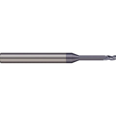 Micro 100 - Square End Mills; Mill Diameter (Decimal Inch): 0.0250 ; Length of Cut (Decimal Inch): 0.0380 ; Material: Solid Carbide ; Finish/Coating: nACRo ; Shank Diameter (Inch): 1/8 ; Single or Double End: Single - Exact Industrial Supply