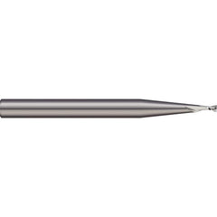 Micro 100 - Square End Mills; Mill Diameter (Decimal Inch): 0.0230 ; Length of Cut (Decimal Inch): 0.0340 ; Material: Solid Carbide ; Finish/Coating: Uncoated ; Shank Diameter (Inch): 1/8 ; Single or Double End: Single - Exact Industrial Supply