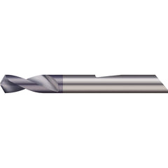 Micro 100 - 1/4" Body Diam, 120°, 2-1/2" OAL, 2-Flute Solid Carbide Spotting Drill - Exact Industrial Supply