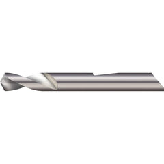 Micro 100 - 0.025" Body Diam, 120°, 1-1/2" OAL, 2-Flute Solid Carbide Spotting Drill - Exact Industrial Supply