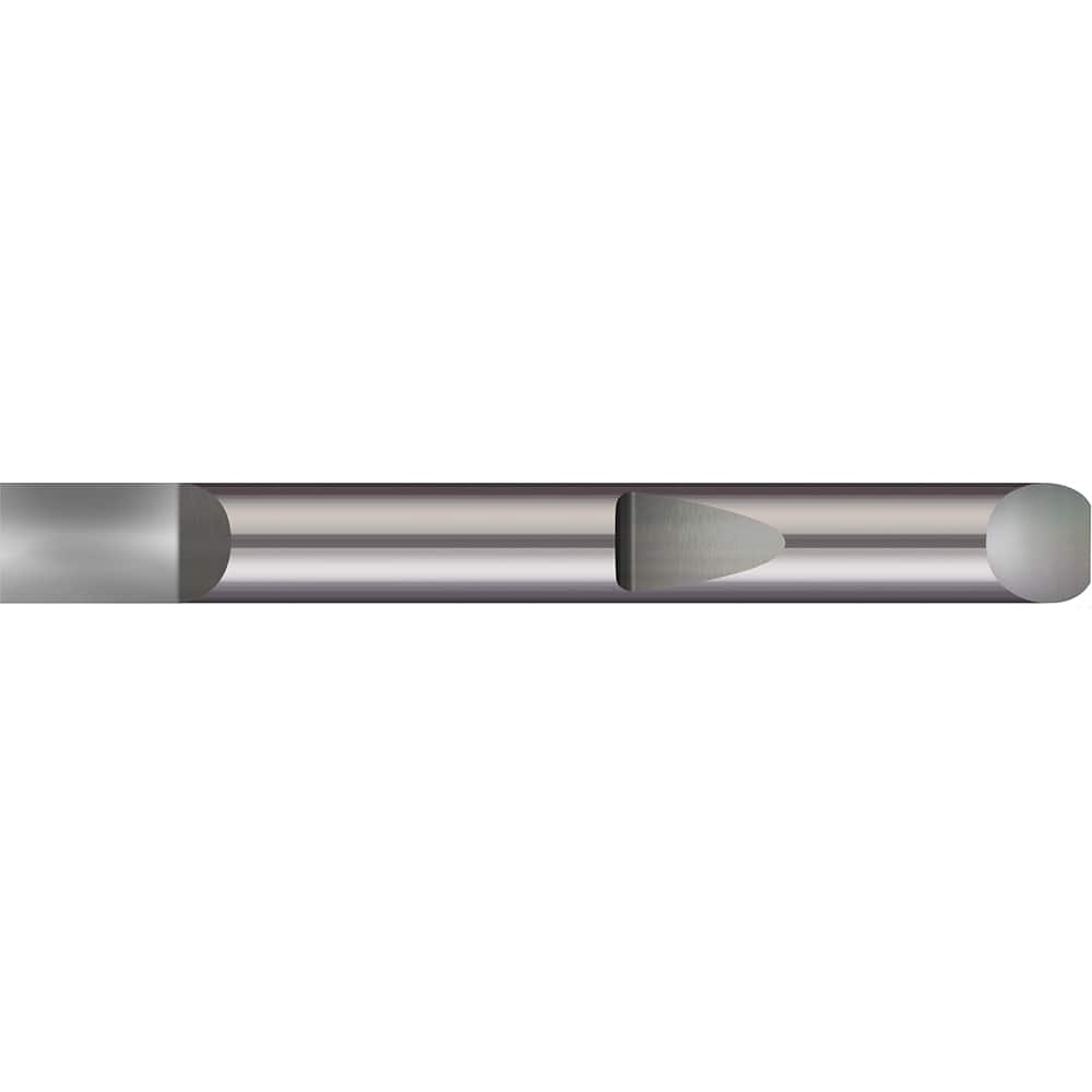 Micro 100 - Tool Bit Blanks; Material: Solid Carbide ; End Shape: Half Round ; Width/Diameter (Inch): 3/8 ; Overall Length (Inch): 3-1/2 - Exact Industrial Supply