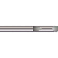 Micro 100 - Tool Bit Blanks; Material: Solid Carbide ; End Shape: Round ; Width/Diameter (Inch): 3/8 ; Overall Length (Inch): 2-1/2 - Exact Industrial Supply