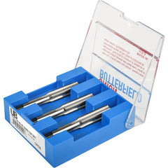 ‎No.10 24 4 Flute Tap Set Union Butterfield HSS Bright UNC Hand Tap, Set of 3 pcs Straight Flute ANSI E-code # 1528S10-24H2 - Exact Industrial Supply