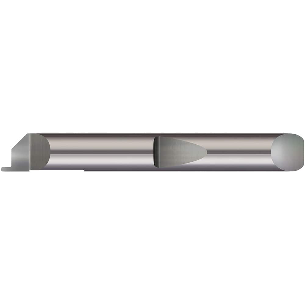 Micro 100 - Grooving Tools; Grooving Tool Type: Face ; Material: Solid Carbide ; Shank Diameter (Decimal Inch): 0.1875 ; Shank Diameter (Inch): 3/16 ; Groove Width (Decimal Inch): 0.0150 ; Projection (Decimal Inch): 0.0250 - Exact Industrial Supply