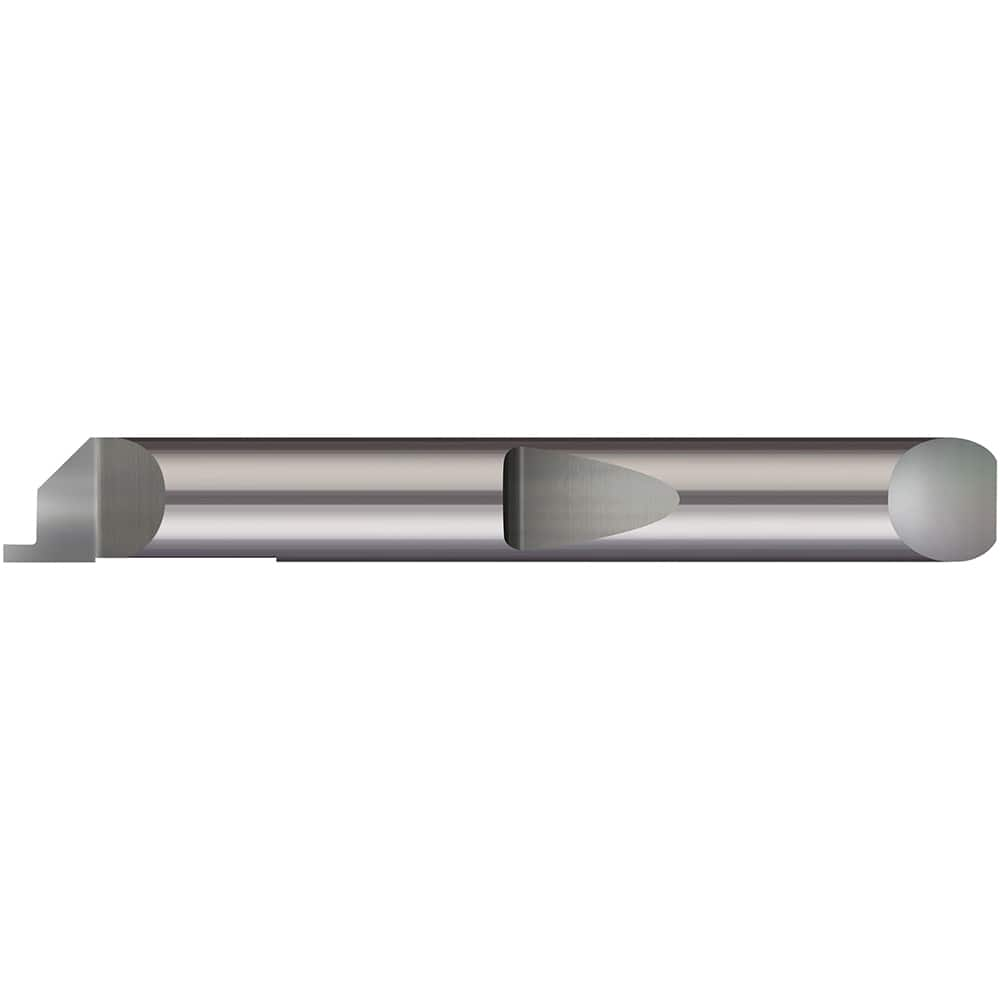 Micro 100 - Grooving Tools; Grooving Tool Type: Face ; Material: Solid Carbide ; Shank Diameter (Decimal Inch): 0.2500 ; Shank Diameter (Inch): 1/4 ; Groove Width (Decimal Inch): 0.0590 ; Projection (Decimal Inch): 0.0750 - Exact Industrial Supply