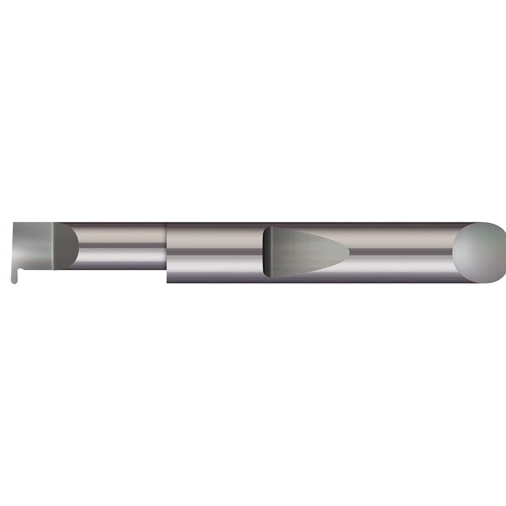 Micro 100 - Grooving Tools; Grooving Tool Type: Full Radius ; Material: Solid Carbide ; Shank Diameter (Decimal Inch): 0.2500 ; Shank Diameter (Inch): 1/4 ; Groove Width (Decimal Inch): 0.0300 ; Projection (Decimal Inch): 0.0500