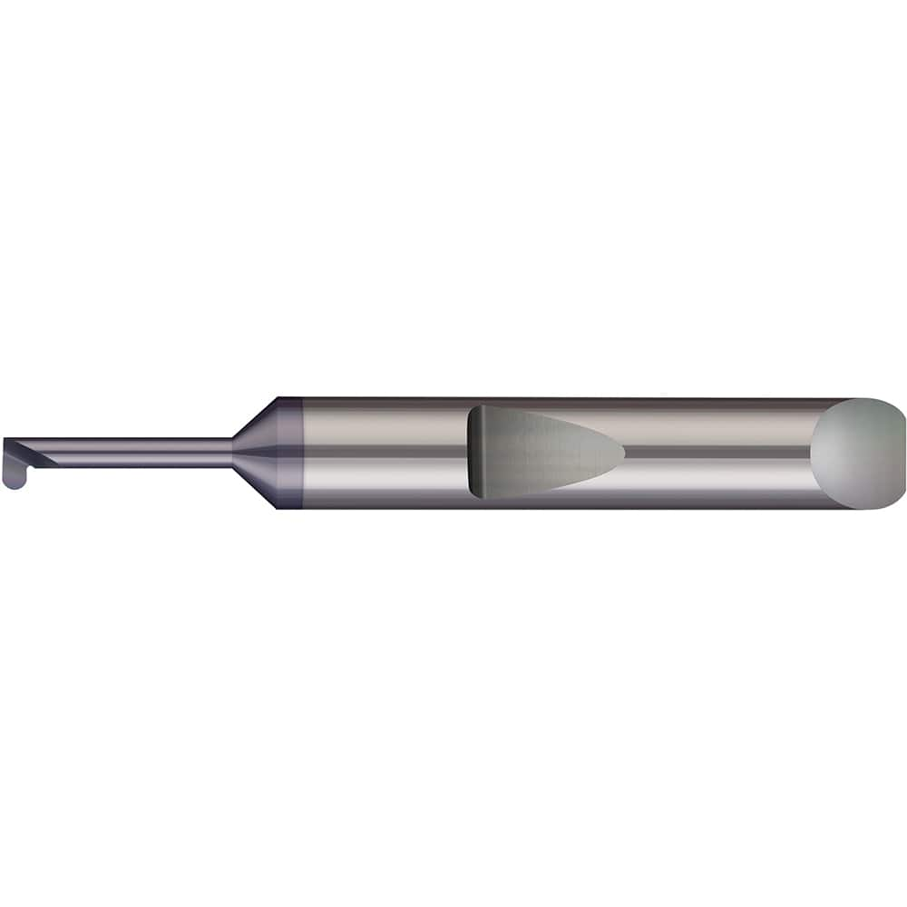 Micro 100 - Grooving Tools; Grooving Tool Type: Full Radius ; Material: Solid Carbide ; Shank Diameter (Decimal Inch): 0.1875 ; Shank Diameter (Inch): 3/16 ; Groove Width (Decimal Inch): 0.0300 ; Projection (Decimal Inch): 0.0400 - Exact Industrial Supply