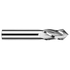 0.0781″ (5/64″) Cutter Diameter × 0.2500″ (1/4″) Length of Cut × 82° included Carbide Drill/End Mill, 4 Flutes - Exact Industrial Supply