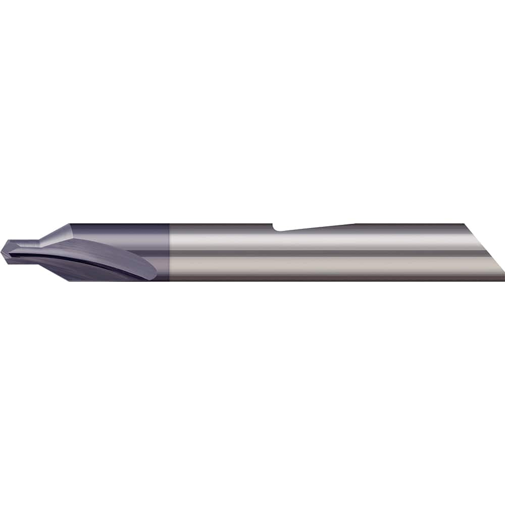 Micro 100 - #0 60° 3/16" Body Diam Solid Carbide Combo Drill & Countersink - Exact Industrial Supply