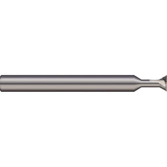 Micro 100 - 60° 3/16" Cut Diam, 3/32" Cut Width, Solid Carbide Dovetail Cutter - Exact Industrial Supply