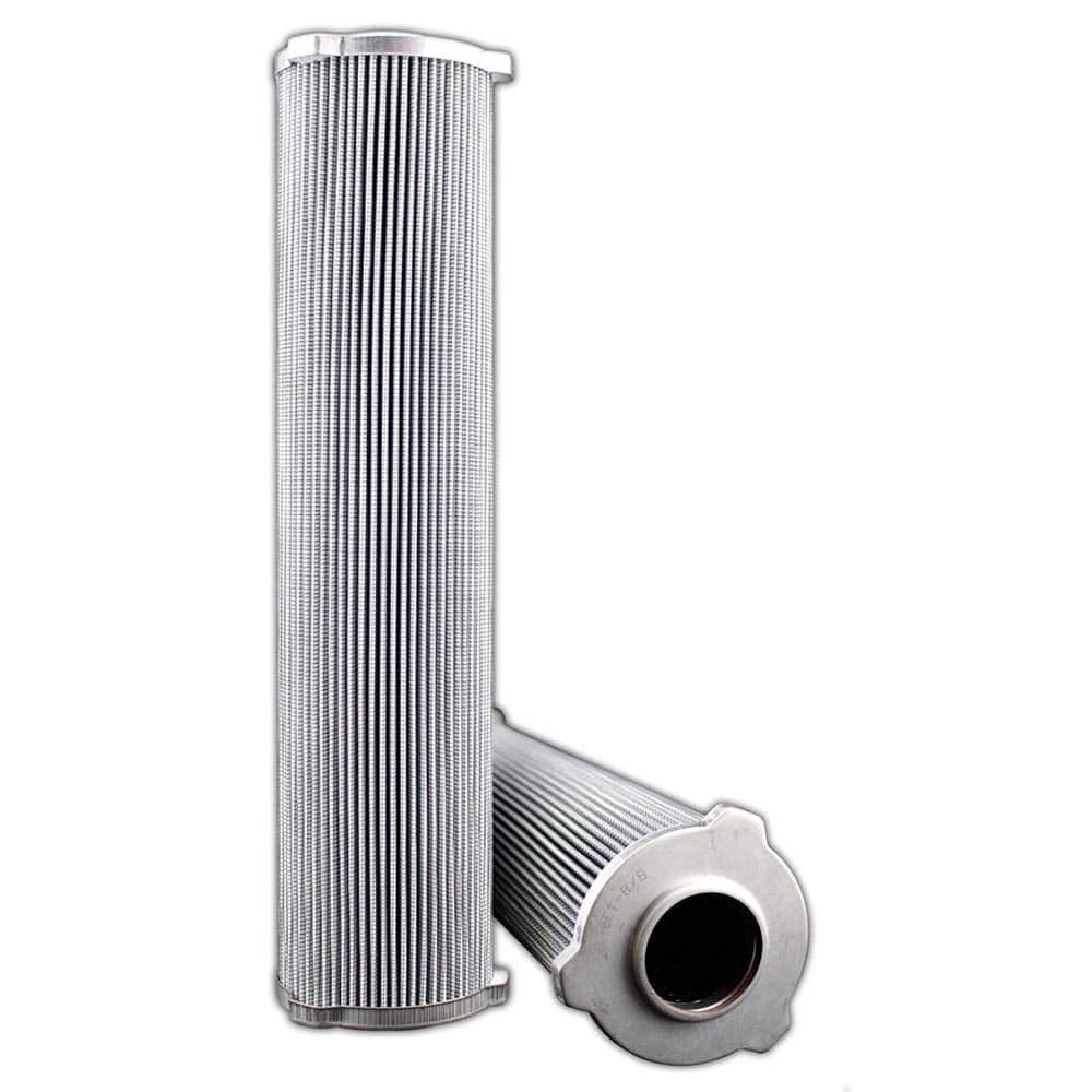 Replacement/Interchange Hydraulic Filter Element: Microglass, 10  µ