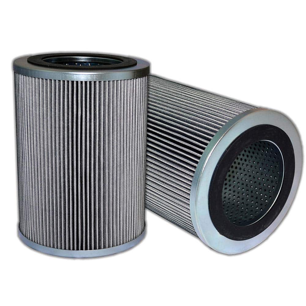 Replacement/Interchange Hydraulic Filter Element: Microglass, 10  µ