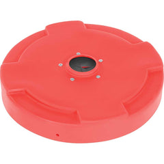 Vestil - Trash Can & Recycling Container Lids; Lid Shape: Round ; Container Shape: Round ; Container Size Compatibility (Gal.): 55 ; Color/Finish: Red ; Color: Red ; For Use With: 55 gal. Steel Drum - Exact Industrial Supply