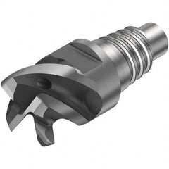 Sandvik Coromant - 10mm Mill Diam, 6mm LOC, 6mm OAL, 4 Flute Square End Mill Head - Benchmark Tooling