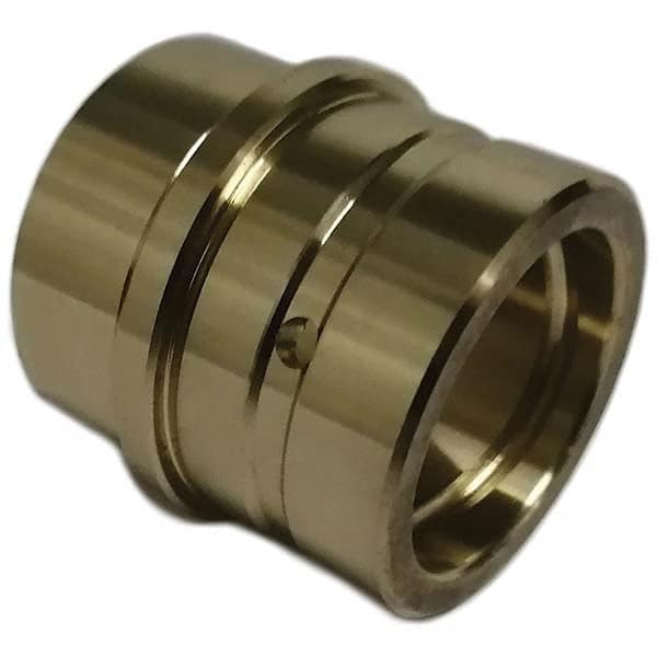 Gibraltar - Die & Mold Straight Bushings; Material: Solid Bronze ; Overall Length (Inch): 1-1/2 ; Overall Length (Decimal Inch): 1-1/2 ; Inside Diameter (Inch): 0.5005 ; Body Diameter (Decimal Inch): 0.7505 ; Attachment Method: Press-Fit - Exact Industrial Supply