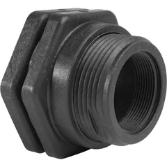 Hayward - Plastic Pipe Fittings; Type: Bulkhead Fitting ; Fitting Size: 3/4 (Inch); End Connections: FNPT x FNPT ; Material: GFPP ; Schedule: 80 ; Maximum Pressure (psi): 150.00 - Exact Industrial Supply