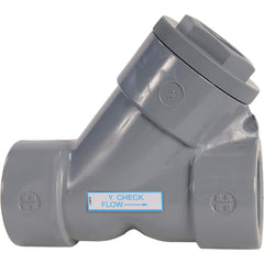 Hayward - Check Valves; Design: Y-Pattern ; Tube Outside Diameter (mm): 76.200 ; Pipe Size (Inch): 3 ; Tube Outside Diameter (Inch): 3 ; End Connections: Flanged ; Material: CPVC - Exact Industrial Supply