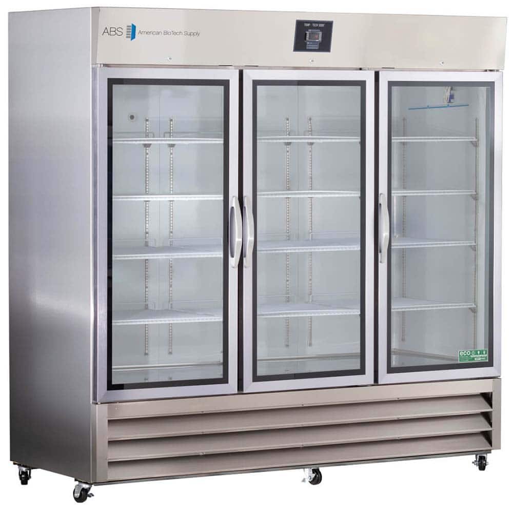 American BioTech Supply - Laboratory Refrigerators and Freezers; Type: Laboratory Refrigerator ; Volume Capacity: 72 Cu. Ft. ; Minimum Temperature (C): 1.00 ; Maximum Temperature (C): 10.00 ; Width (Inch): 81 ; Depth (Inch): 35-3/4 - Exact Industrial Supply