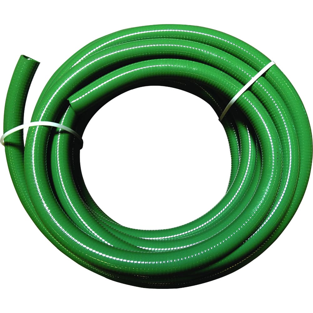 JGB Enterprises - Liquid Suction & Discharge Hose; Inside Diameter (Inch): 3 ; Length (Feet): 100 ; Material: PVC ; Working Pressure (psi): 50.000 ; Vacuum Rating: 29 In. Hg ; Color: Green - Exact Industrial Supply